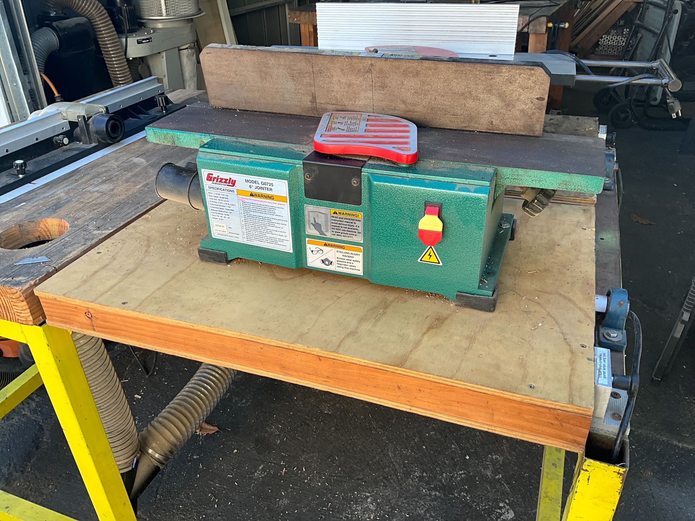 6 inch Grizzly Jointer